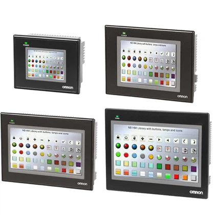 Pantalla tàctil Omron NB7W-TW01B-V1, 7 polzades, LCD TFT, color, 800 × 480 punts, host USB, Ethernet